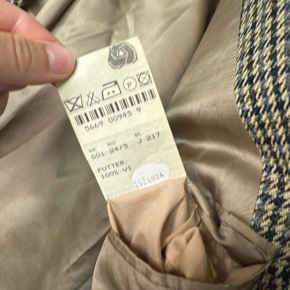 Linea Ardizzone Men’s Blazer Houndstooth Wool Cashmere Blend Made in Germany - Picture 2 of 13
